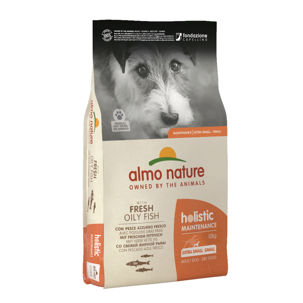 ПР0059737 Корм для собак Holistic-XS-S-Maintenance для малых пород, рыба сух. 12кг Almo Nature 