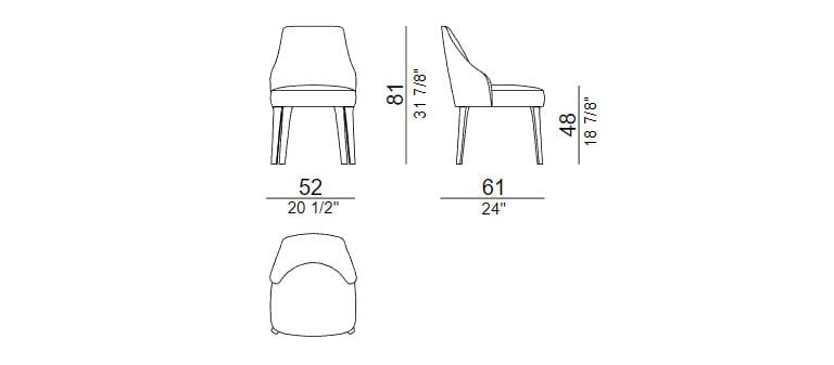 Мягкий стул для ресторана CASA Mare Nostrum ARCH-00121379 - Вид №2