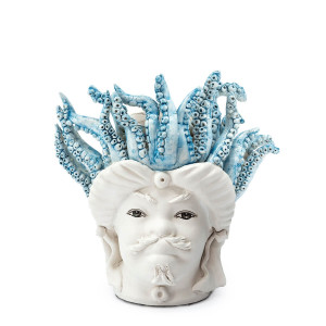 201001-81 ABHIKA ВАЗА МУЖСКАЯ MORO МАЛЕНЬКАЯ МЕДУЗА LT.BLUE