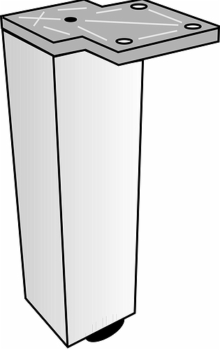 9801800003 Опорная ножка IDO Elegant  - Вид №1