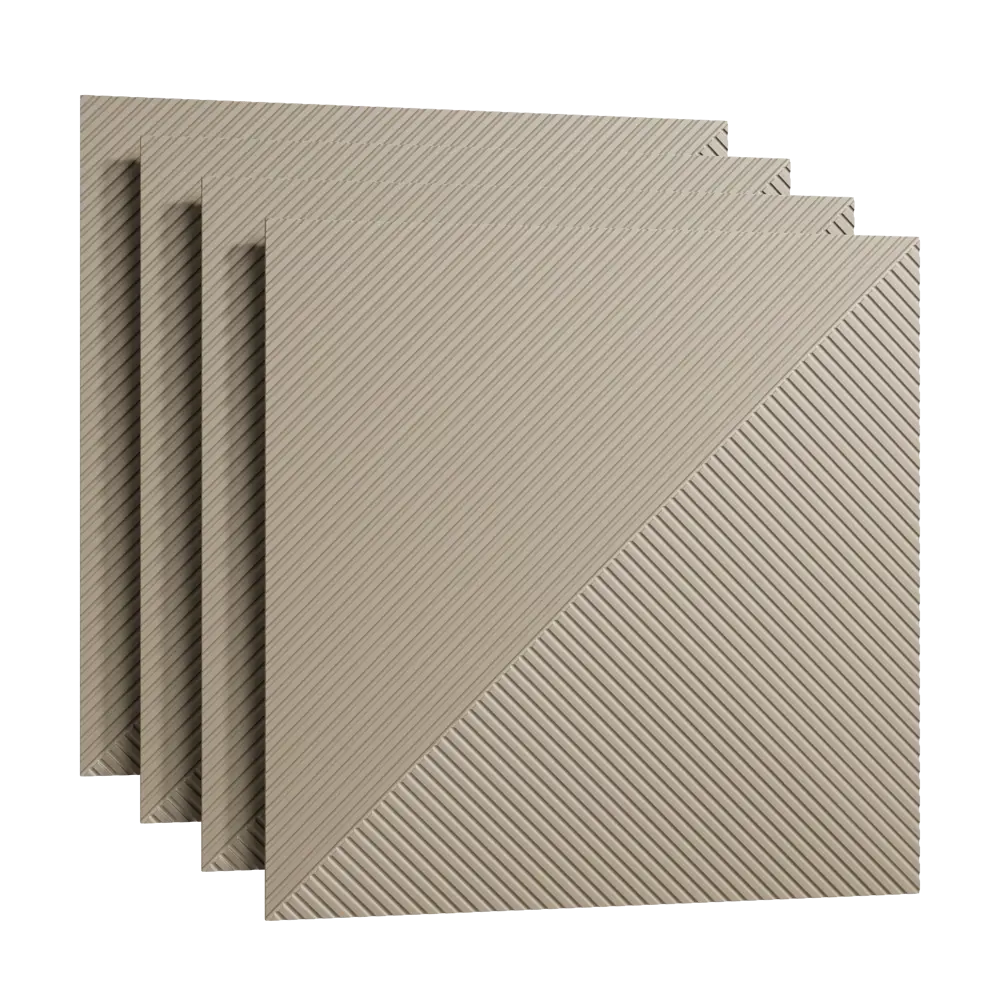 Декоративная панель 3D МДФ Квадро 3 Мэджиксэнд цвет бежевый 50x50 см Santreyd STLM-2032041 - Вид №3