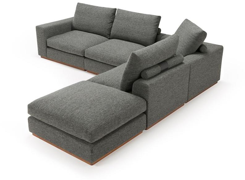 AMURA Угловой диван в ткани Murray 071+073+073+053+005 - Вид №2