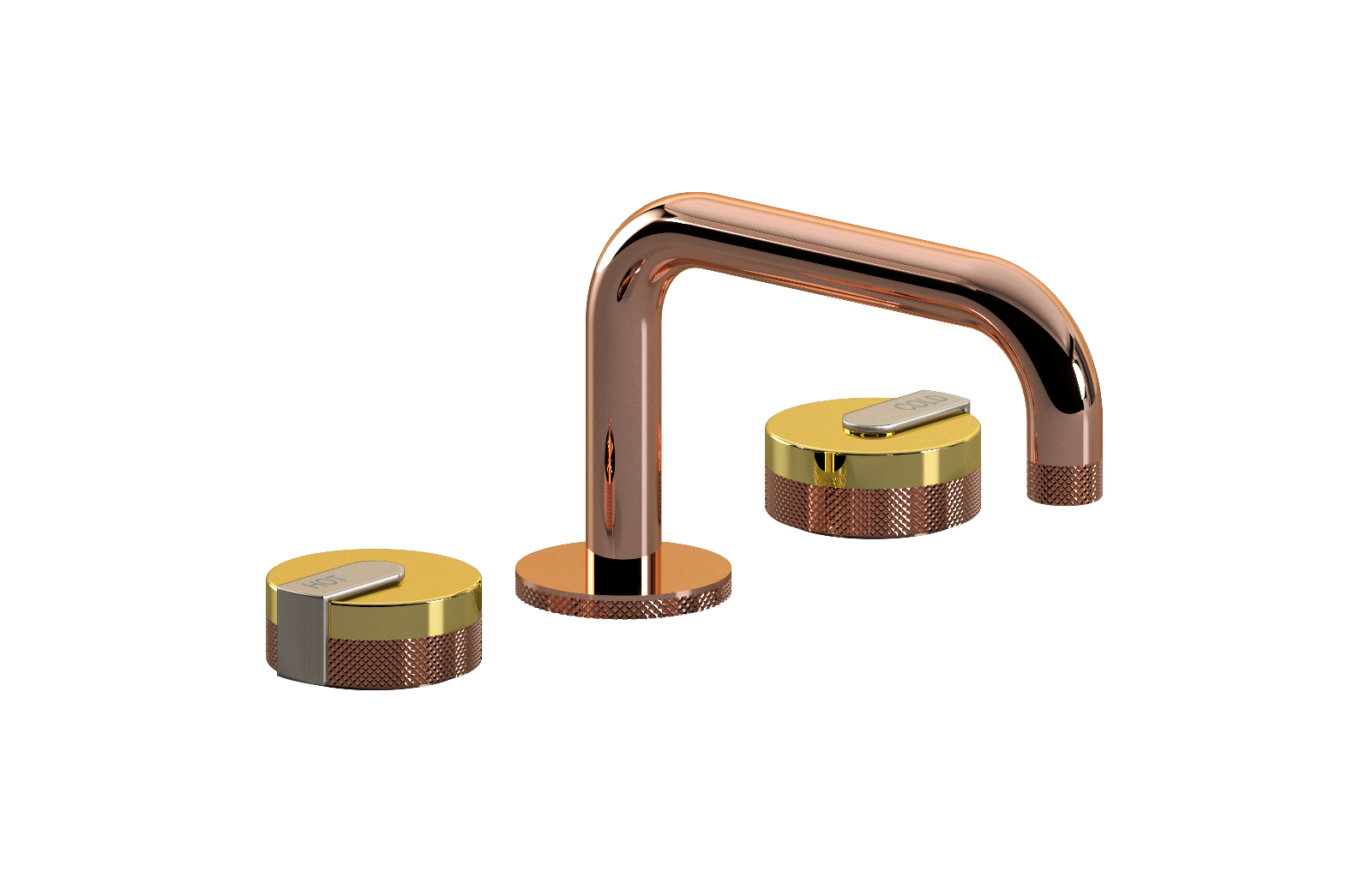 E-11510-R1AU-L1BNi-RG Смеситель для умывальника на 3 отвертия GRAFF MOD+