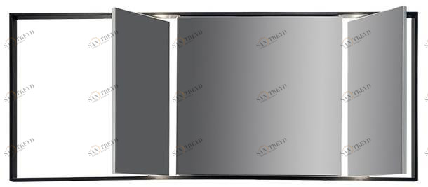 Vallvé Настенное зеркало с контейнером для ванной Perímetro 5010727