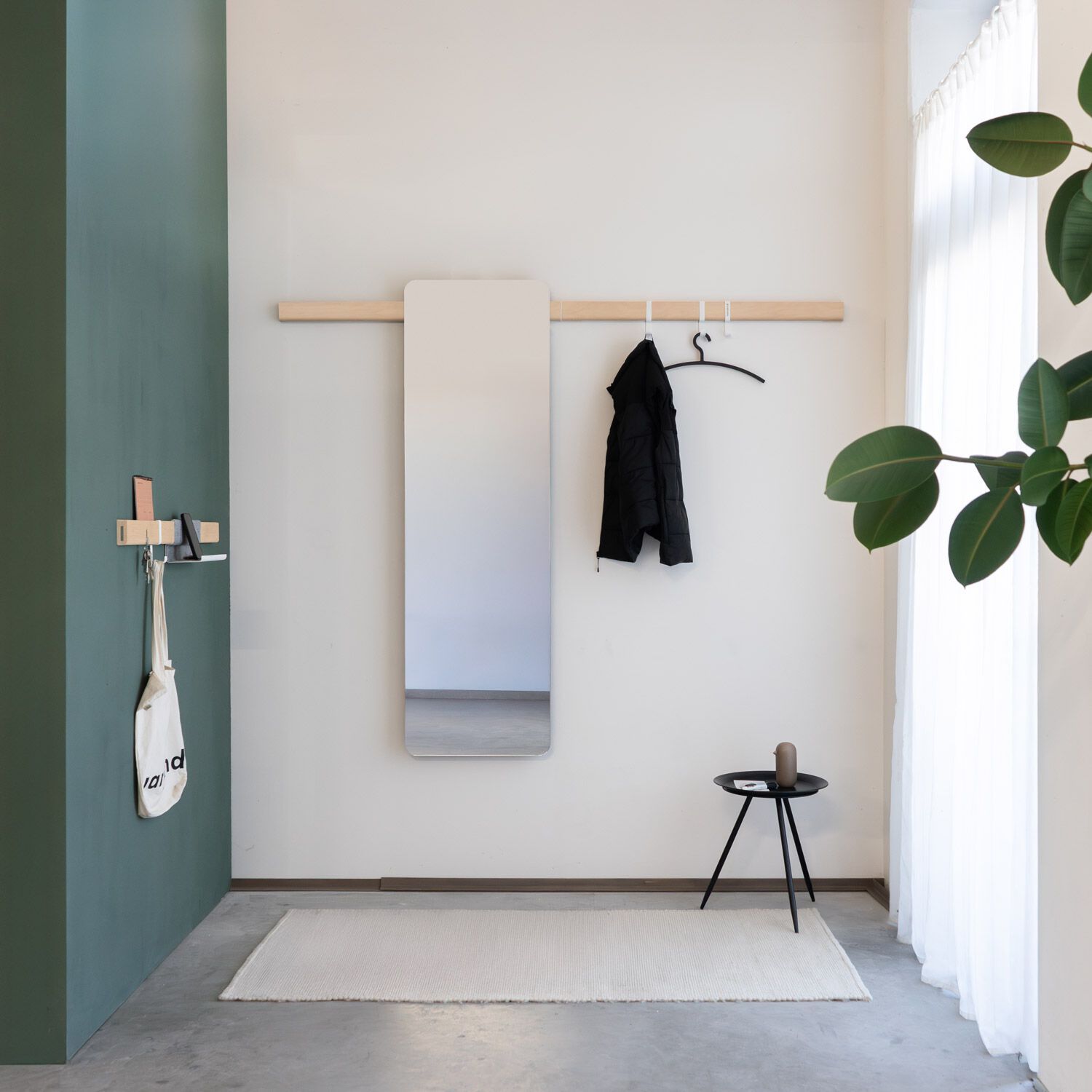 Деревянная секционная прихожая с настенным зеркалом Variand Furniture E11 ARCH-00131880 - Вид №4