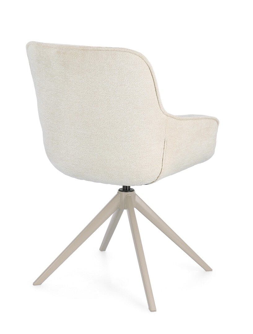 Тканевый поворотный стул с подлокотниками BIZZOTTO MATILDA ARCH-00004063 - Вид №3