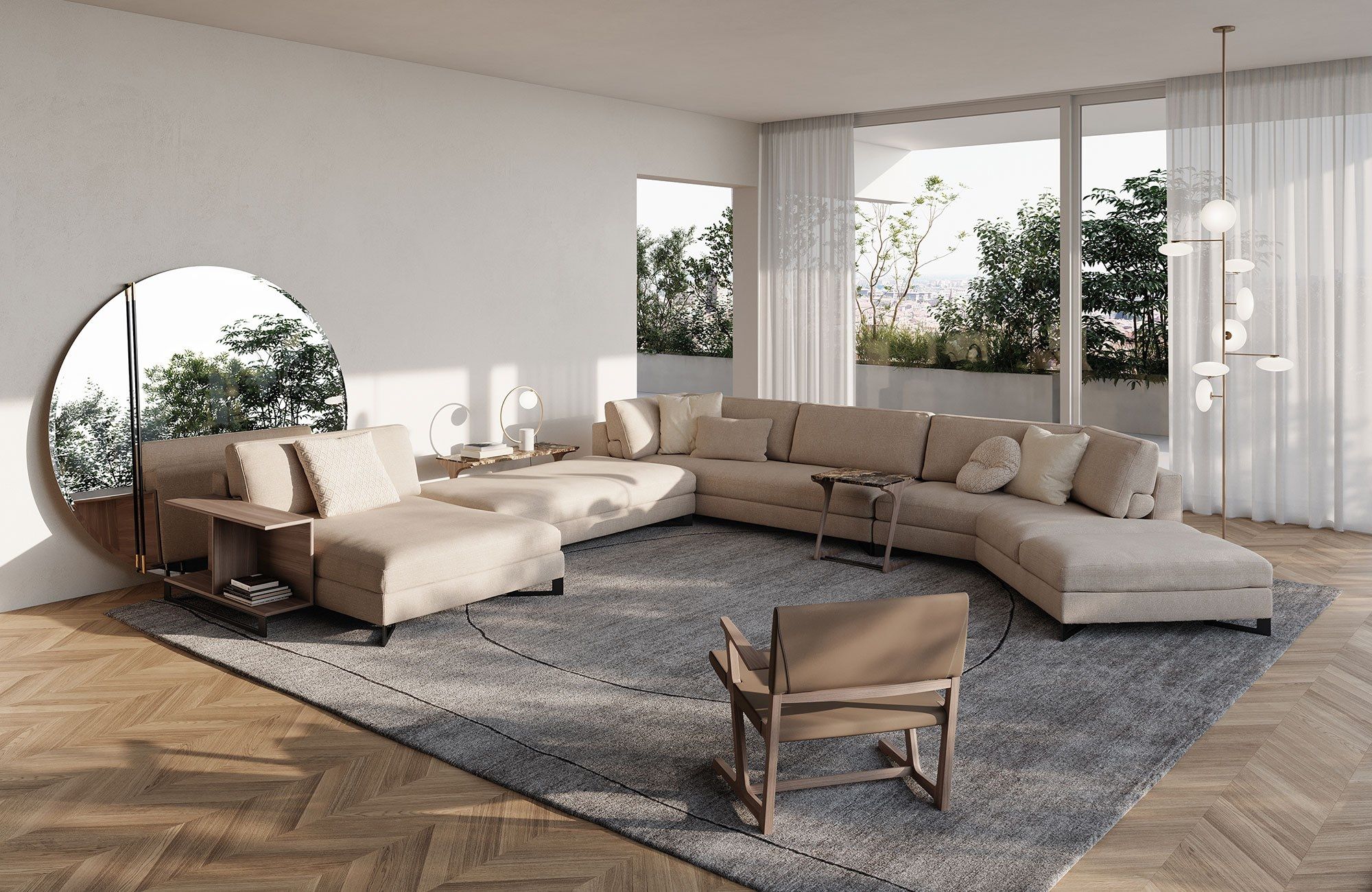 Съемный диван из ткани Frigerio Davis ARCH-00119108 - Вид №11