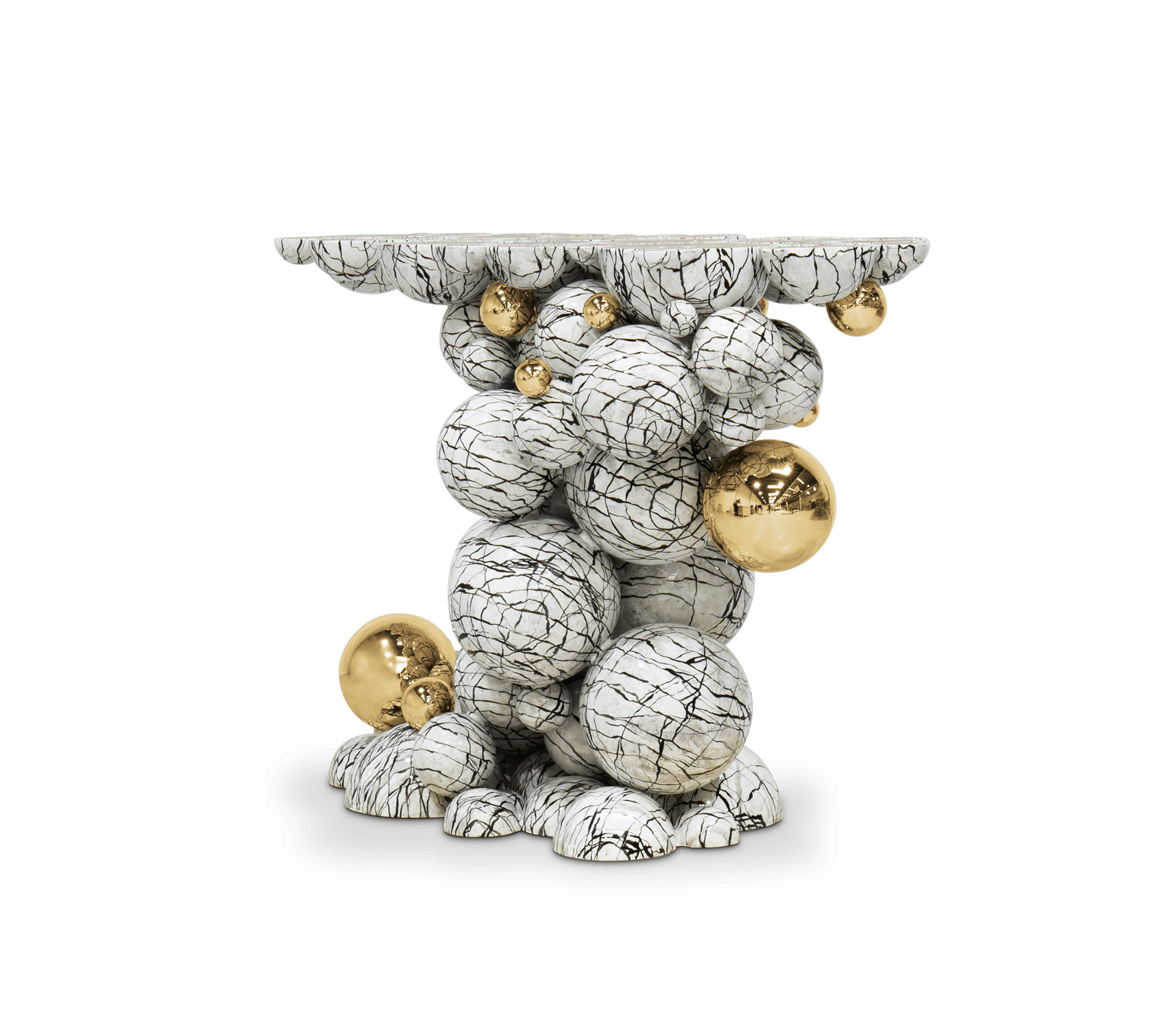 0-110 Консоль Newton из искусственного мрамора Boca Do Lobo  - Вид №2