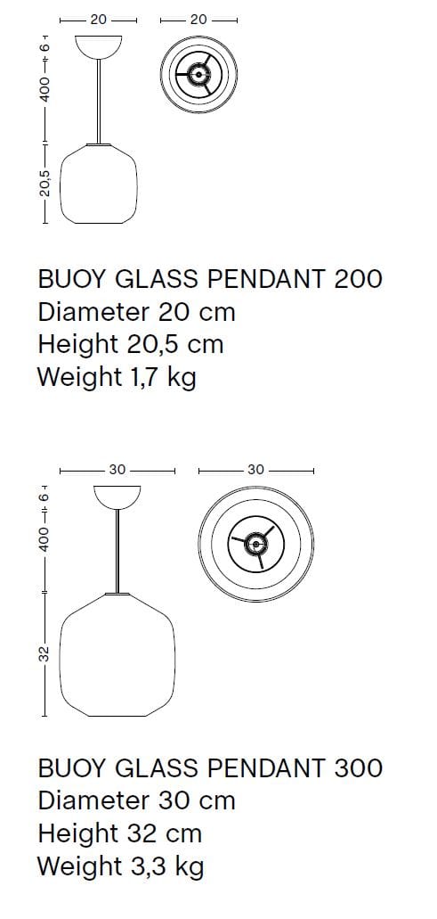 Подвесной светильник из дутого стекла Hay Buoy ARCH-00012988 - Вид №7