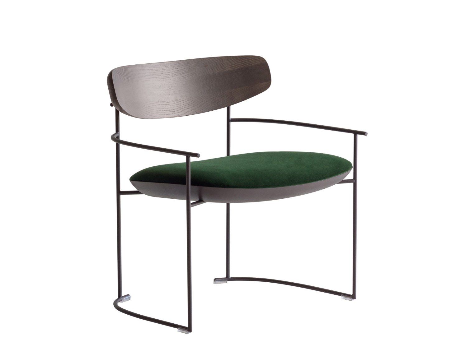 Кресло с металлическим каркасом и тканевым сиденьем Potocco Keel Light ARCH-00091508