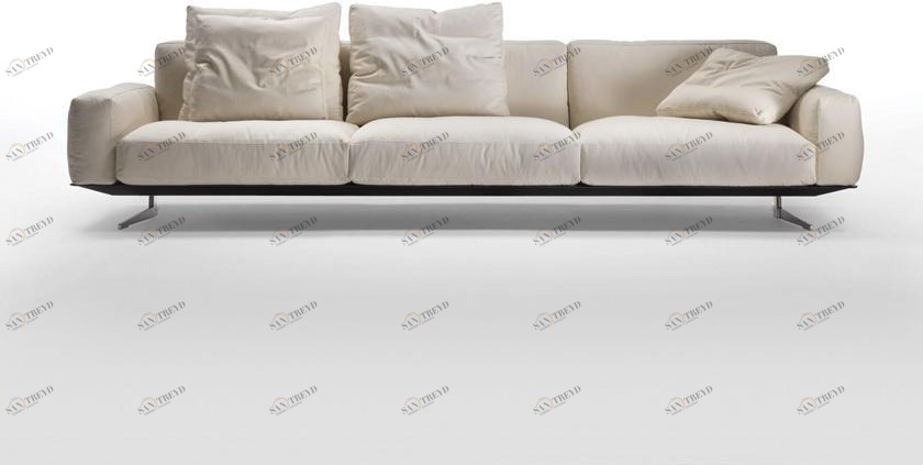 Flexform 3-х местный тканевый диван со съемным чехлом Soft dream sun-id-1423045