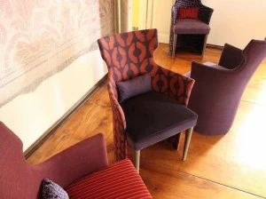 COLLI CASA Кресло с обивкой из ткани с подлокотниками Cortigiana