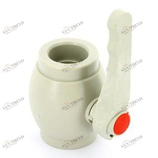 Кран 40 полипропилен шаровой ручка FV-PLAST 301040