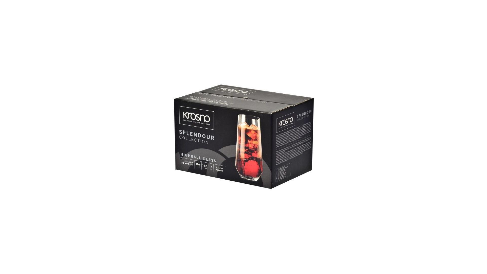 10660692 KROSNO Набор бокалов для воды Krosno "Великолепие" 480мл, 6шт Стекло  - Вид №5
