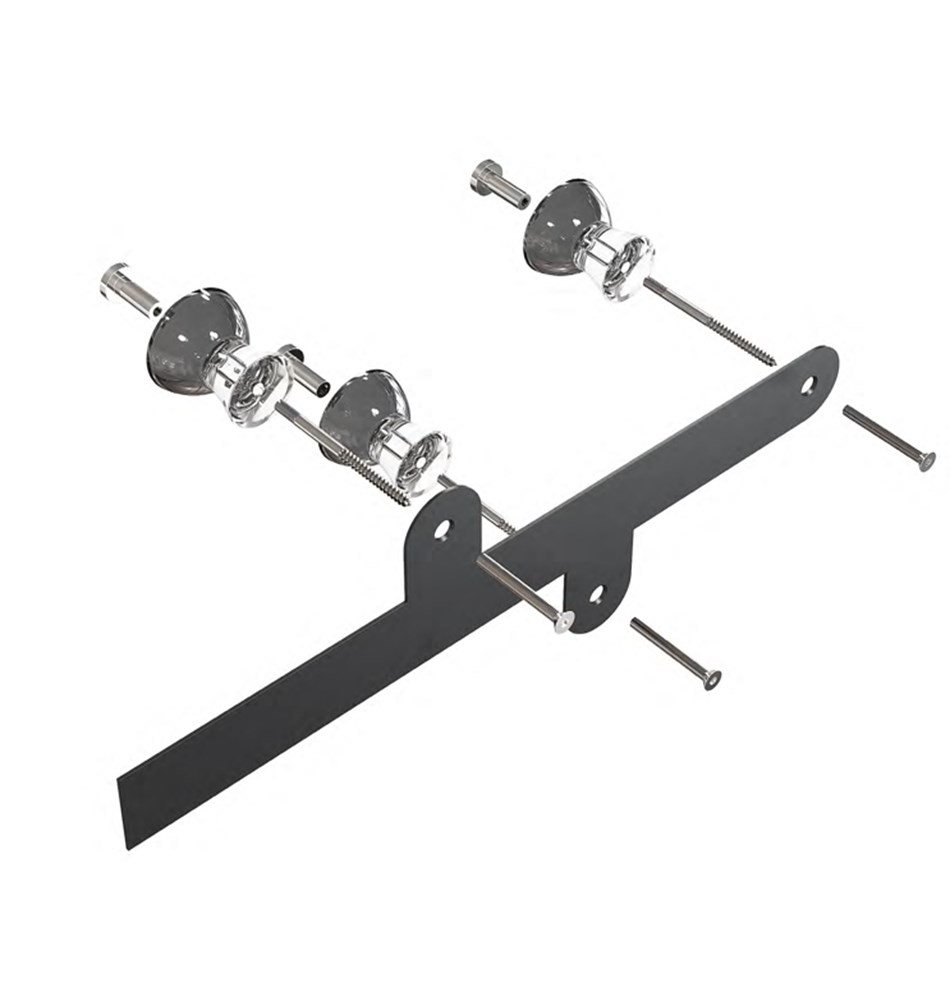 FROST Декоративная тарелка BLOSSOM » черный Алюминий Черный B1000-B  - Вид №4