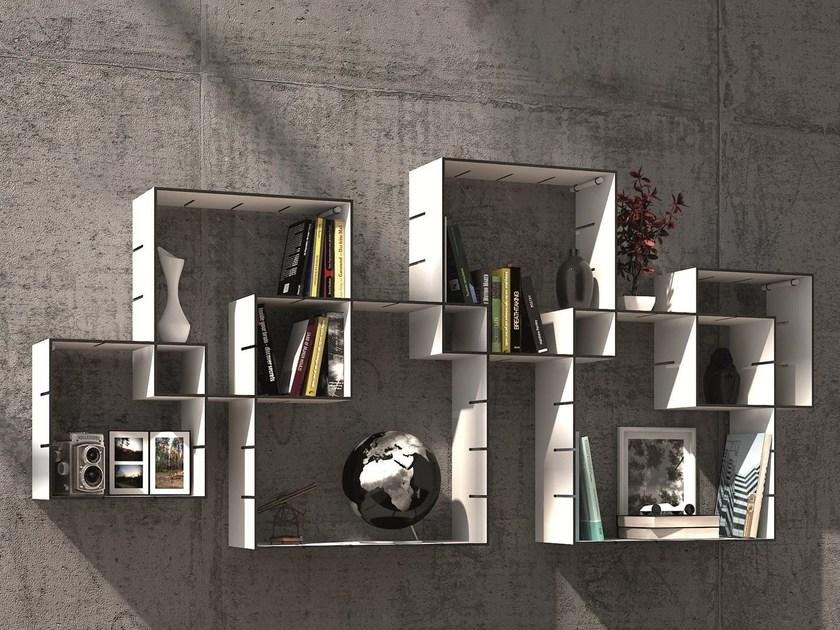 Müller Small Living Модульный стенной книжный шкаф  Kx200-200  - Вид №2