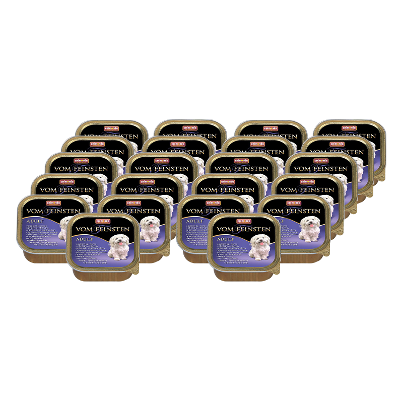 ПР0004589*22 Корм для собак Vom Feinsten Menue Ягненок, цельные зерна конс.150г (упаковка - 22 шт) Animonda 