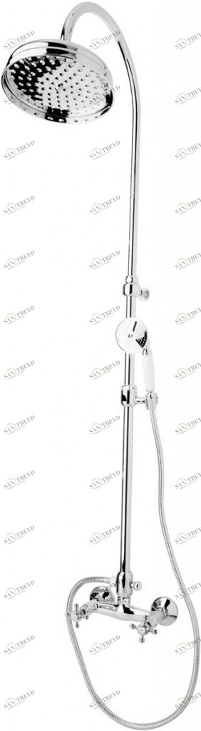 Душевая стойка со смесителем, верхним и ручным душем CEZARES GOLF-CD-01-Bi