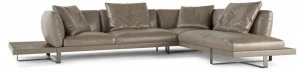 Roche Bobois 5-местный угловой диван в коже Libretto