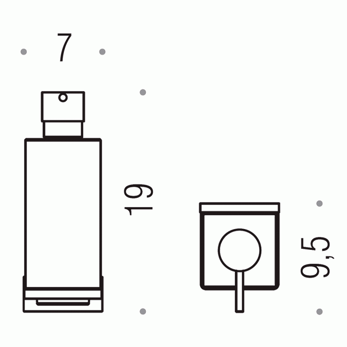 B9316 Дозатор для жидкого мыла COLOMBO LOOK Colombo Design - Вид №1