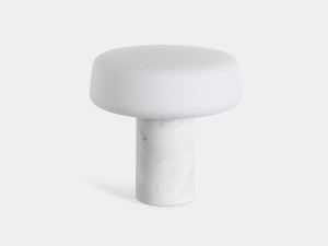 Перезаряжаемая светодиодная настольная лампа из каррарского мрамора