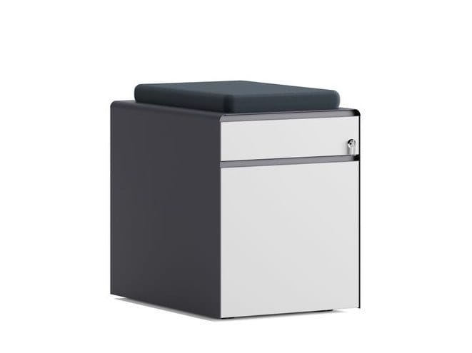 Окрашенный металлический офисный комод с колесами с замком Ersa Steam ARCH-00143428 - Вид №4