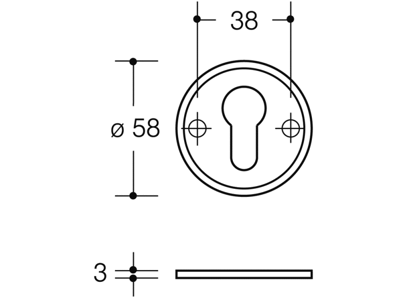 306.23PBESZF базовый диск розетки HEWI System 111 | Polyamid  - Вид №6