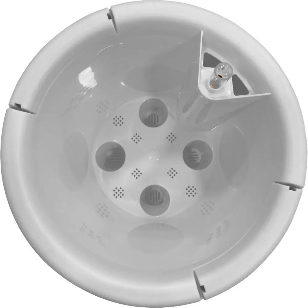 Горшок цветочный с автополивом Ingreen ø16 h18.6 см v2 л с автополивом пластик белый Munchen STLM-2016802 - Вид №1