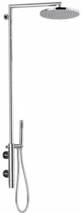 Remer Rubinetterie Настенная термостатическая душевая стойка из хромированной латуни Minimal thermo Nt 36 b xl