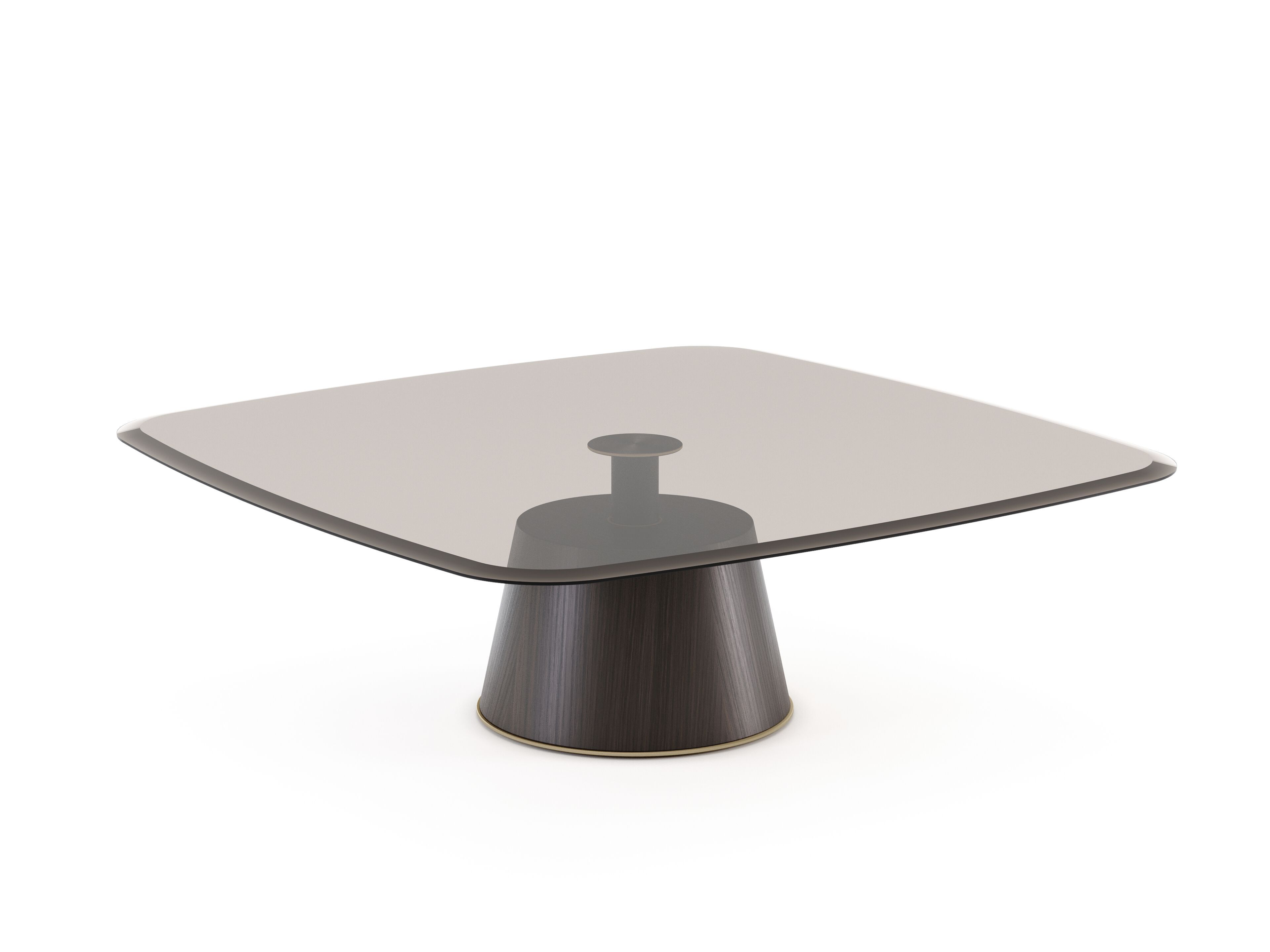 Стеклянный квадратный журнальный столик Domkapa Panton ARCH-00069133