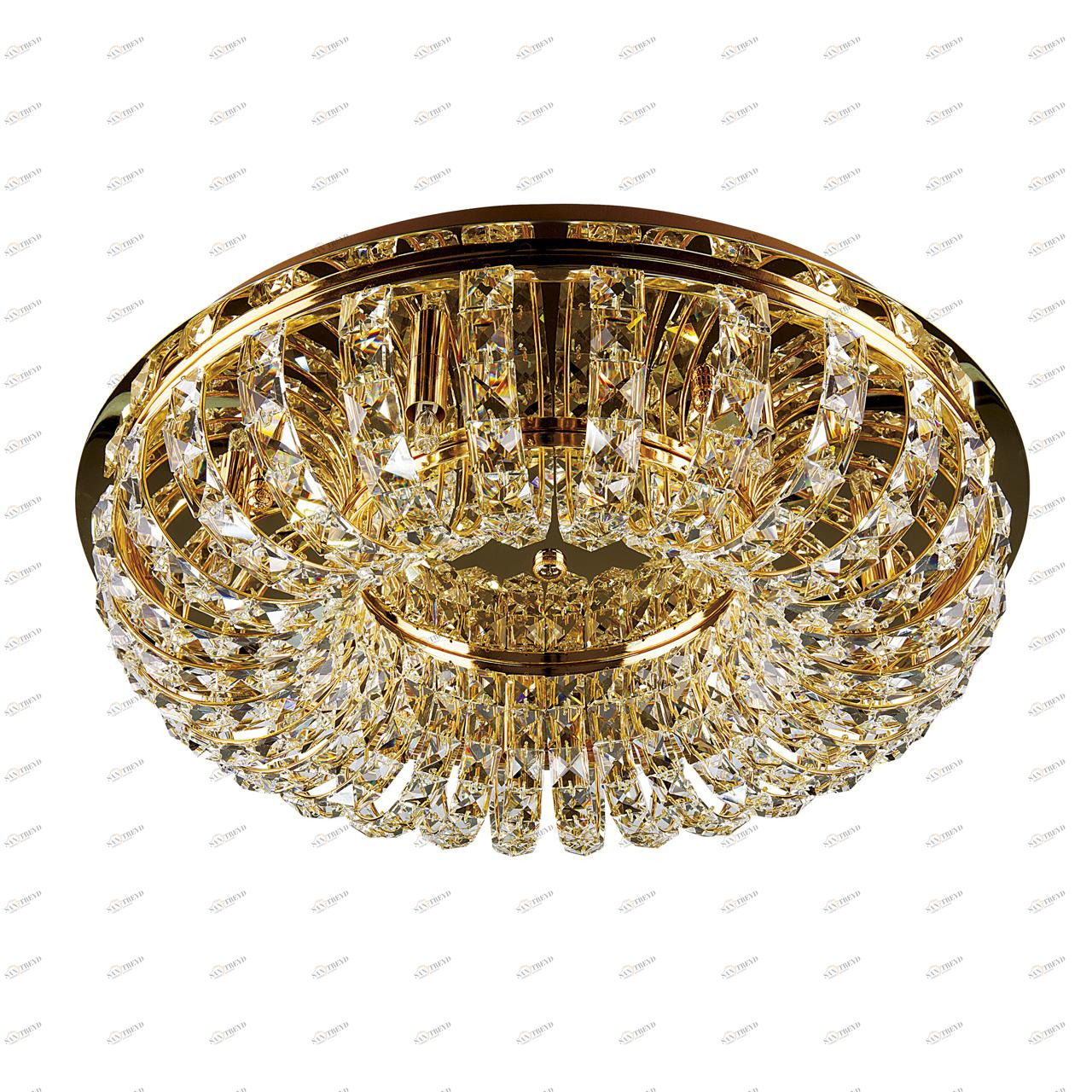 Потолочный светильник Lightstar Onda 741072 LIGHTSTAR ДИЗАЙНЕРСКИЕ, КАСКАДНЫЕ 073350 Золото;прозрачный 
