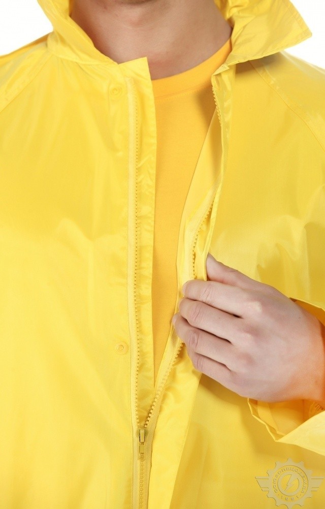 5041809 Плащ Альбатрос влагозащитный ЛАЙТ М желтый  Непромокаемая спецодежда  размер XL  - Вид №10