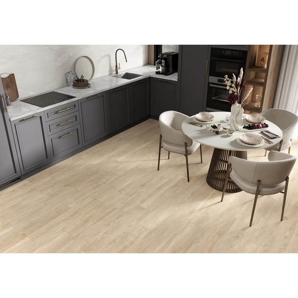 Глазурованный керамогранит Alma Ceramica Tanzania 04 20x90 см 1.62 м² матовый цвет бежевый 89456745 STLM-2010768