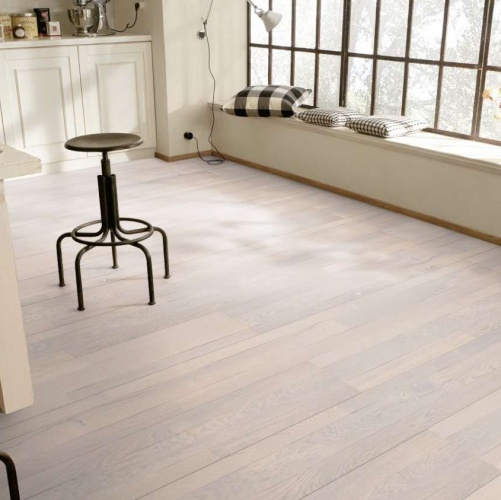 Широкий паркет Meister PС 400 Style Белый 8267 Дуб Рустик с брашью (Текстурированная) 2400х255 мм 2300200056 - Вид №5