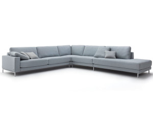 Угловой диван из ткани