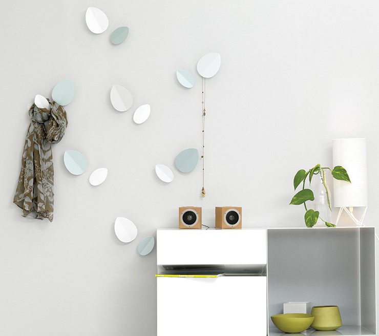 Ex.T Leaf Large Настенная вешалка белая EXLEAFGB.CO - Вид №3