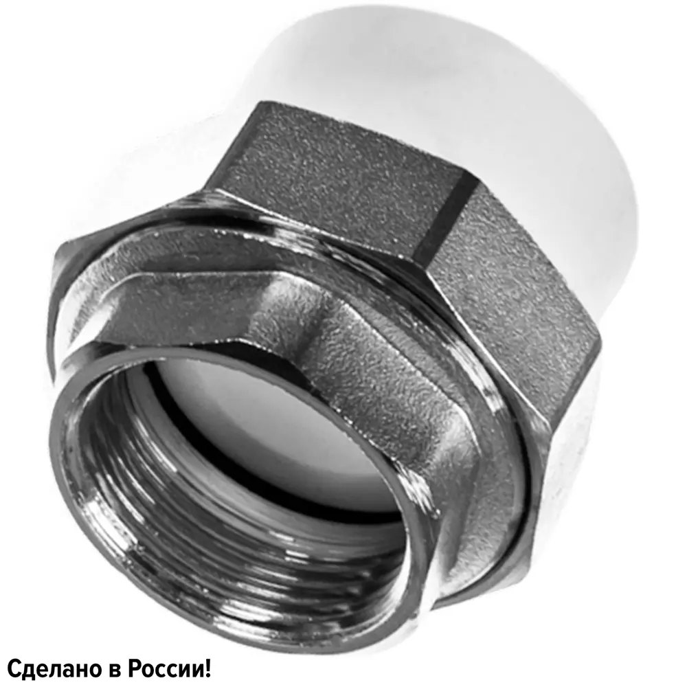 Муфта разъемная раструбная Ростерм 3/4"x20 мм ВР полипропилен STLM-2056505