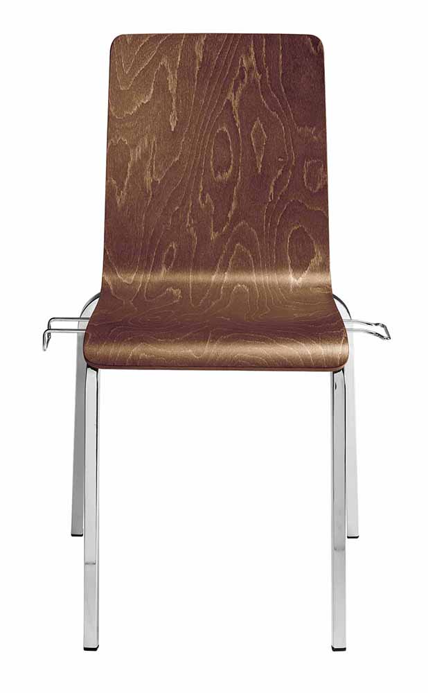 Luna 103-G Стул с квадратным стальным каркасом на 4 ножках и соединительным устройством. Сиденье и спинка из дерева или бука с обивкой. Et al. Luna