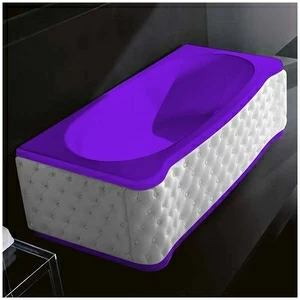 Ванна Gruppo treesse New Classic Young VTL-V6741-DX-KBS-F фиолетовая прямоугольная правая белая кожа