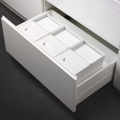 Система сортировки мусора ALBIO 55 2x16 L+ 2 контейнера, белый пластик Alveus 211961