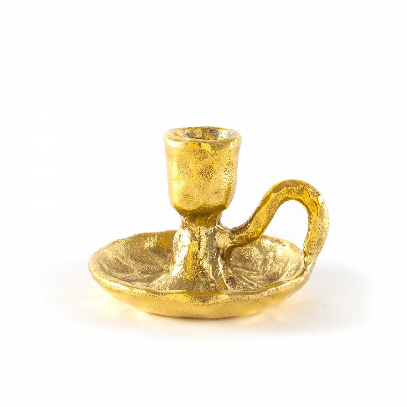 Подсвечник металлический золотистый Fingers SELETTI  00-3882943 Золото  - Вид №2