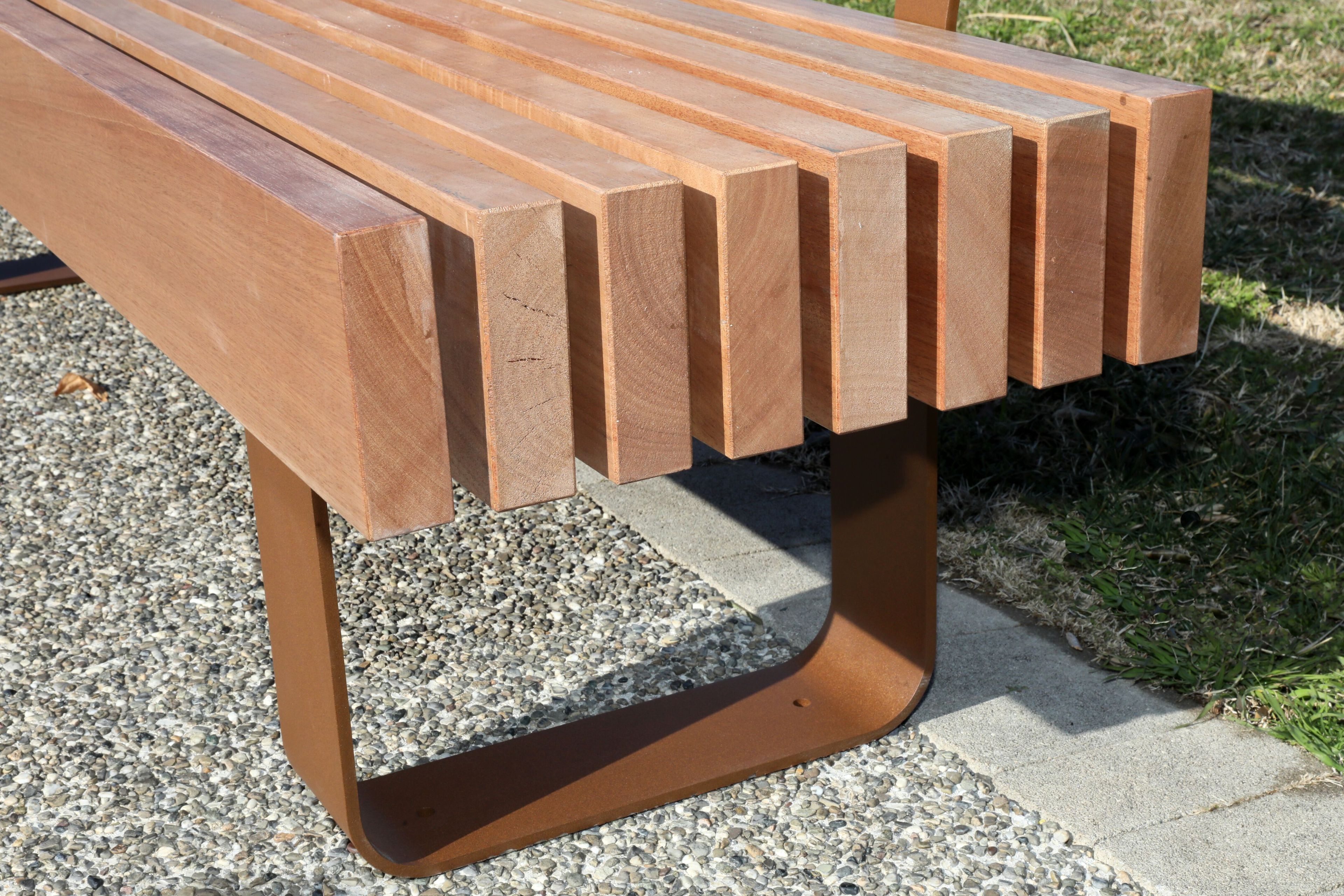 Скамья из окуме со спинкой CITYSì DAFNE ARCH-00057910 - Вид №4