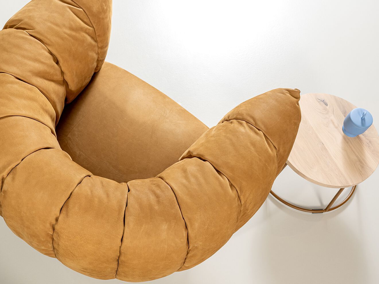 Кожаное кресло с подлокотниками Jess Puffer ARCH-00022362 - Вид №2