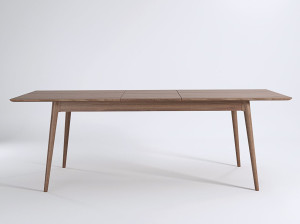 Деревянный прямоугольный выдвижной стол для гостиной