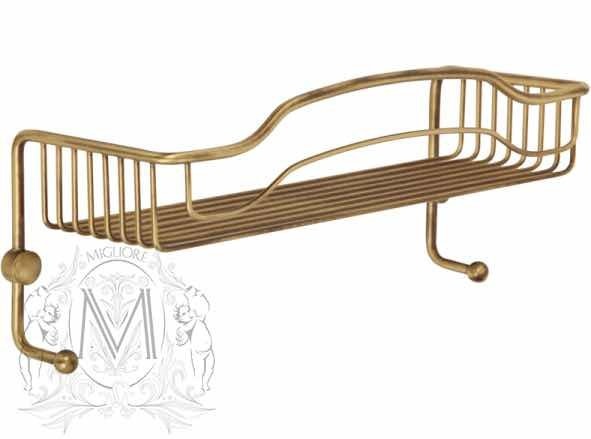 Полка-решетка с крючками MIGLIORE Complementi ML.COM.DO-50.601.DO - золото ML.COM-50.601.DO - Вид №2