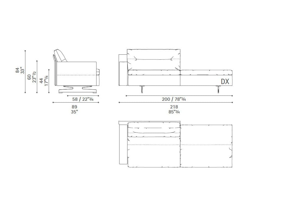 Диван с журнальной стойкой Poltrona Frau коллекция-диваны и кресла ARCH-00101037 - Вид №58
