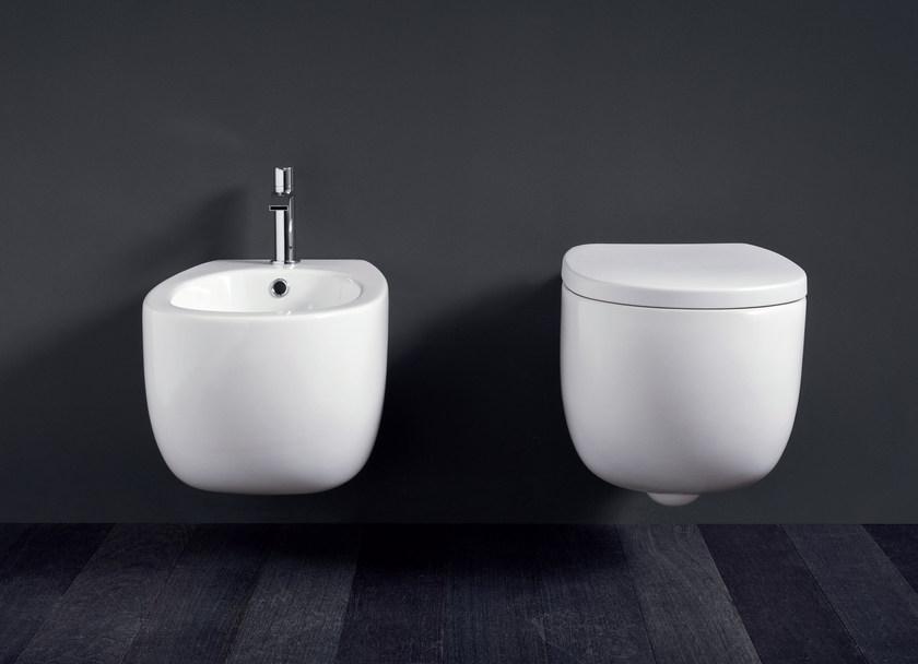 Подвесной унитаз настенный Белый Nic Milk Италия sun-id-1472762 - Вид №1