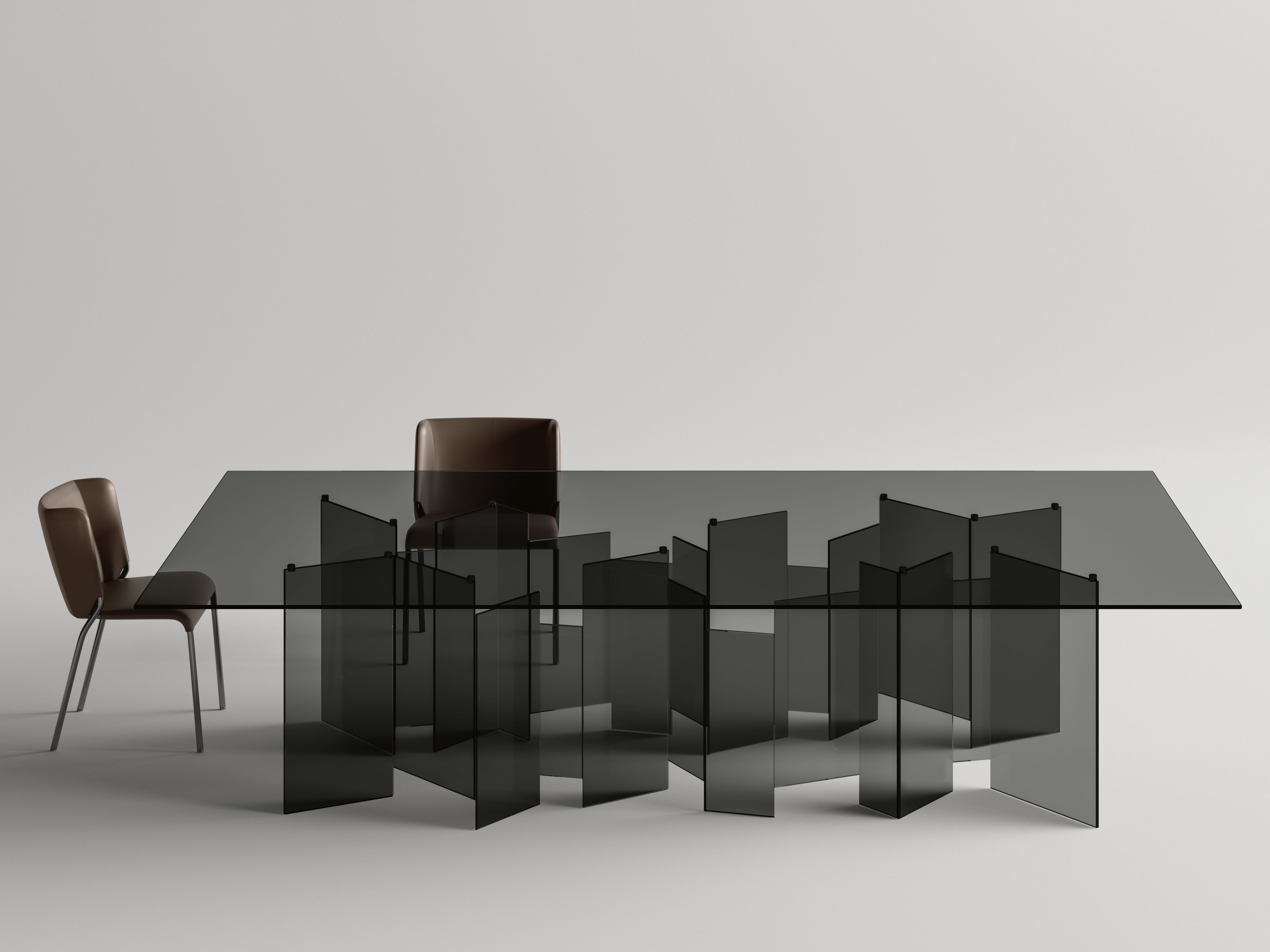 Прямоугольный стол из закаленного стекла Tonelli Design ARCH-00046771