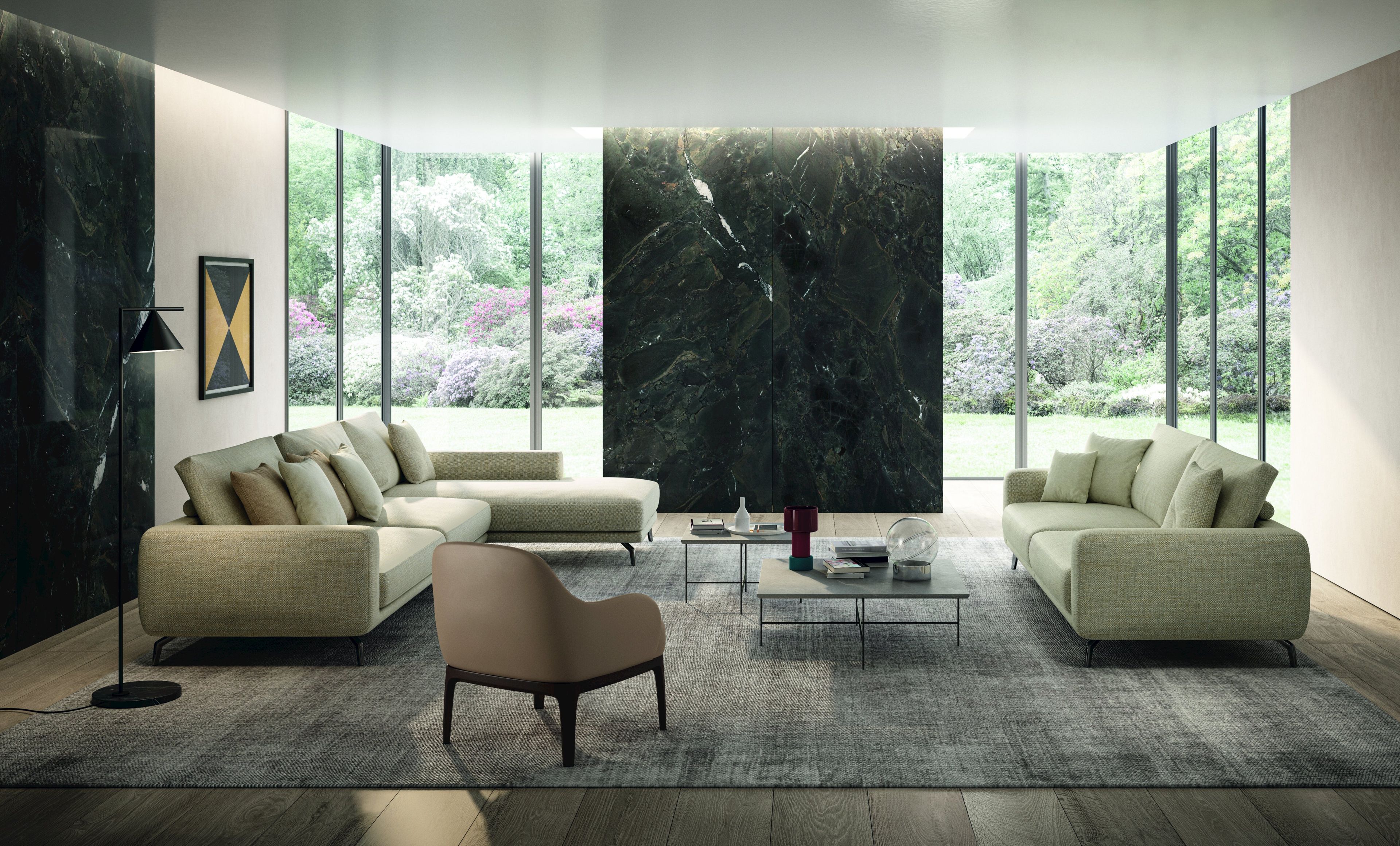 Угловой диван из ткани Marac Лион ARCH-00028141 - Вид №3