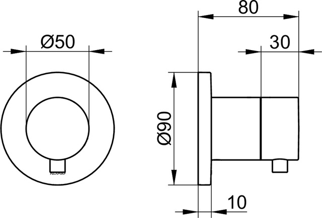 59541071001 Запорный вентиль DN 15 KEUCO IXMO - Вид №8